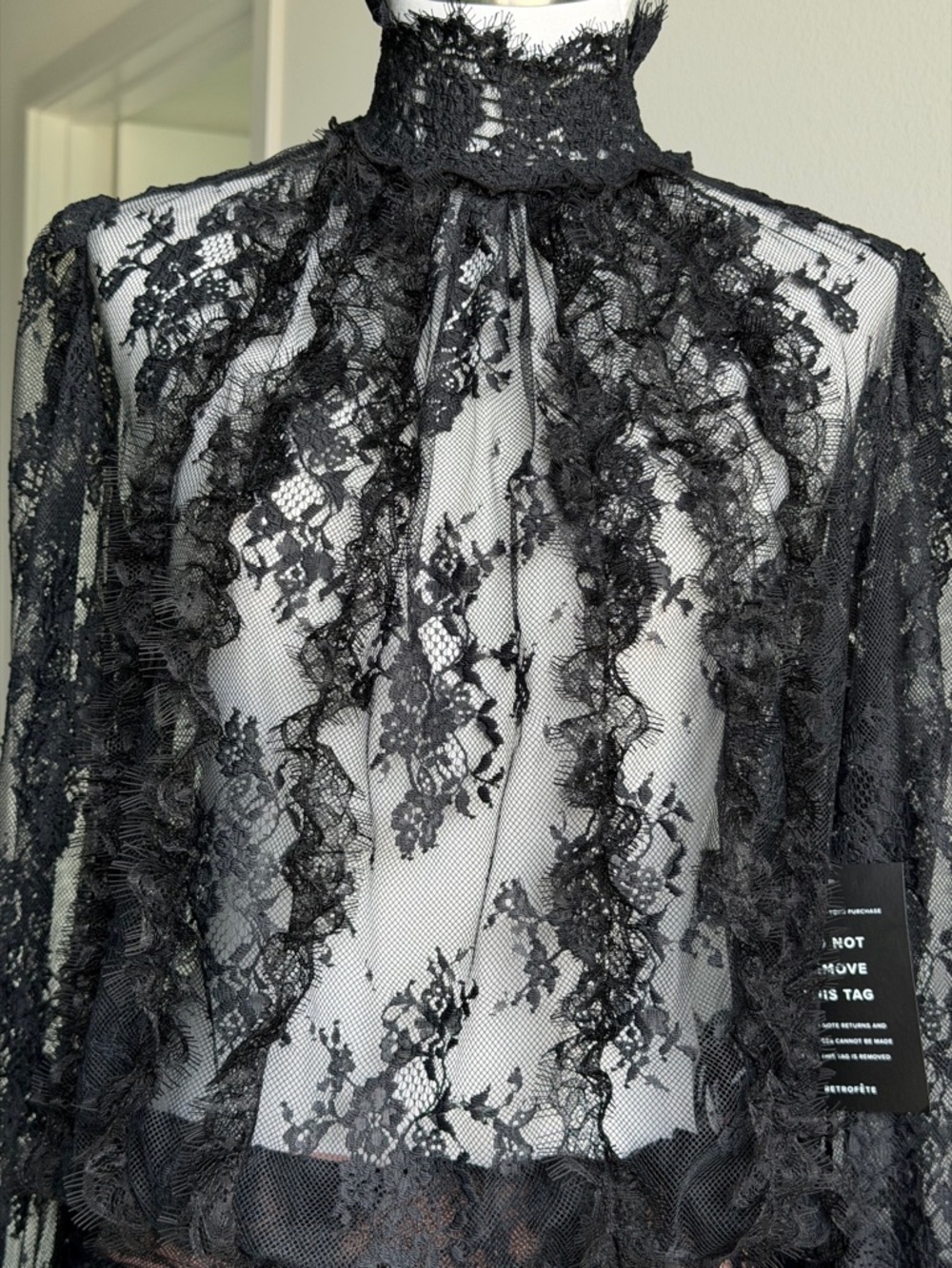 NWT RETROFÊTE YSOLDE LACE DRESS size S - Picture 4 of 16